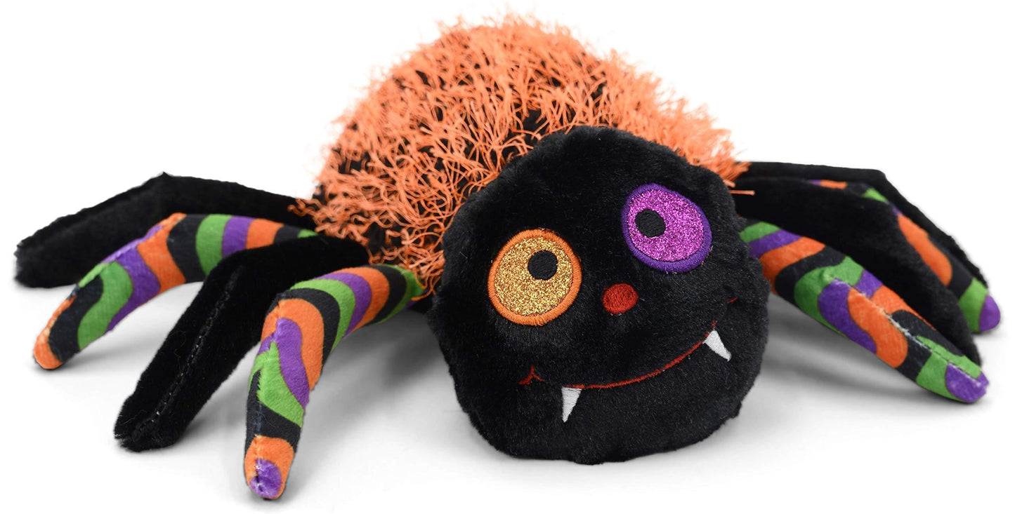 Gitzy 7' Plush Halloween Spider (Orange) - Loomini