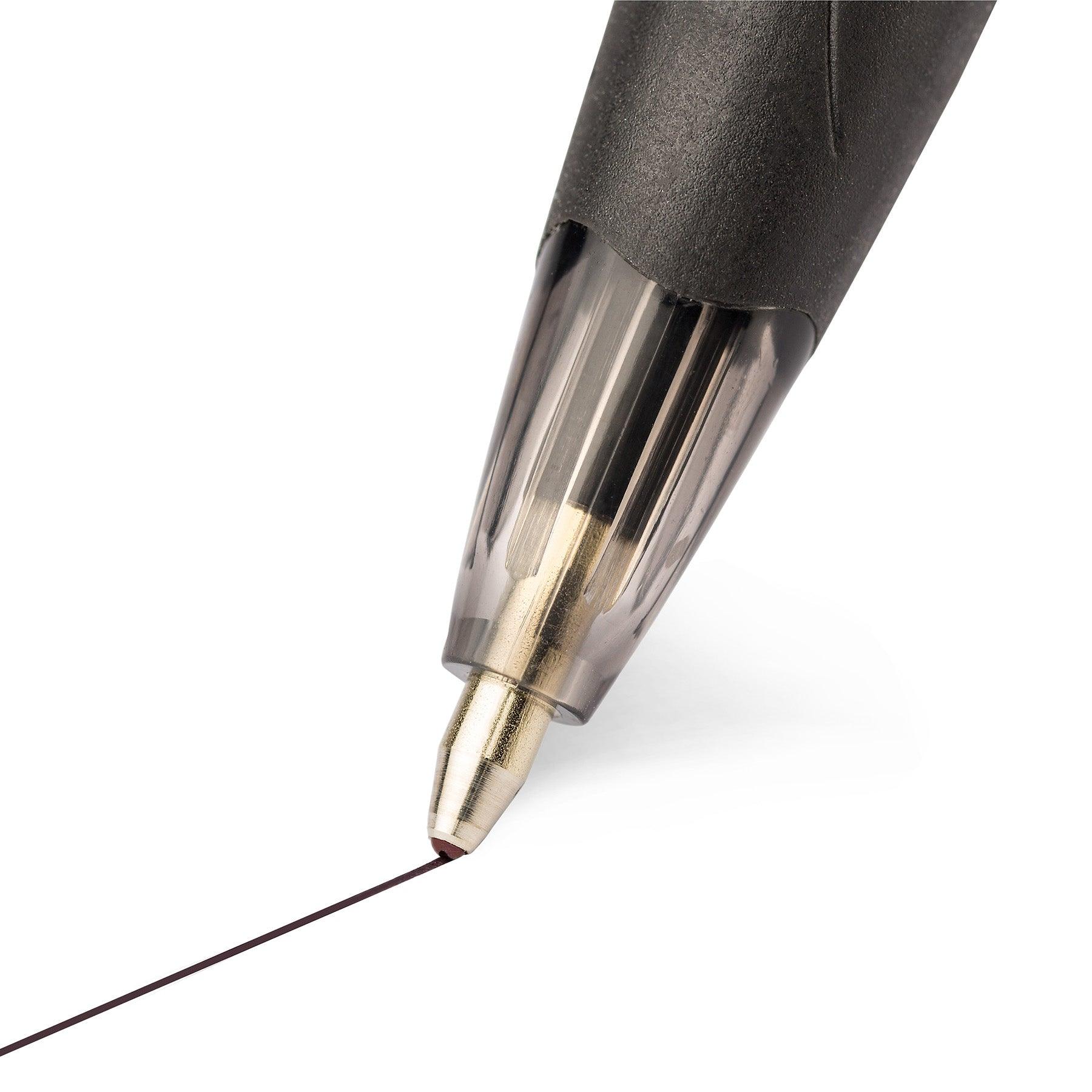 Glide™ Retractable Ball Pen, Medium Point (1.0 mm), Black, 12-Count - Loomini