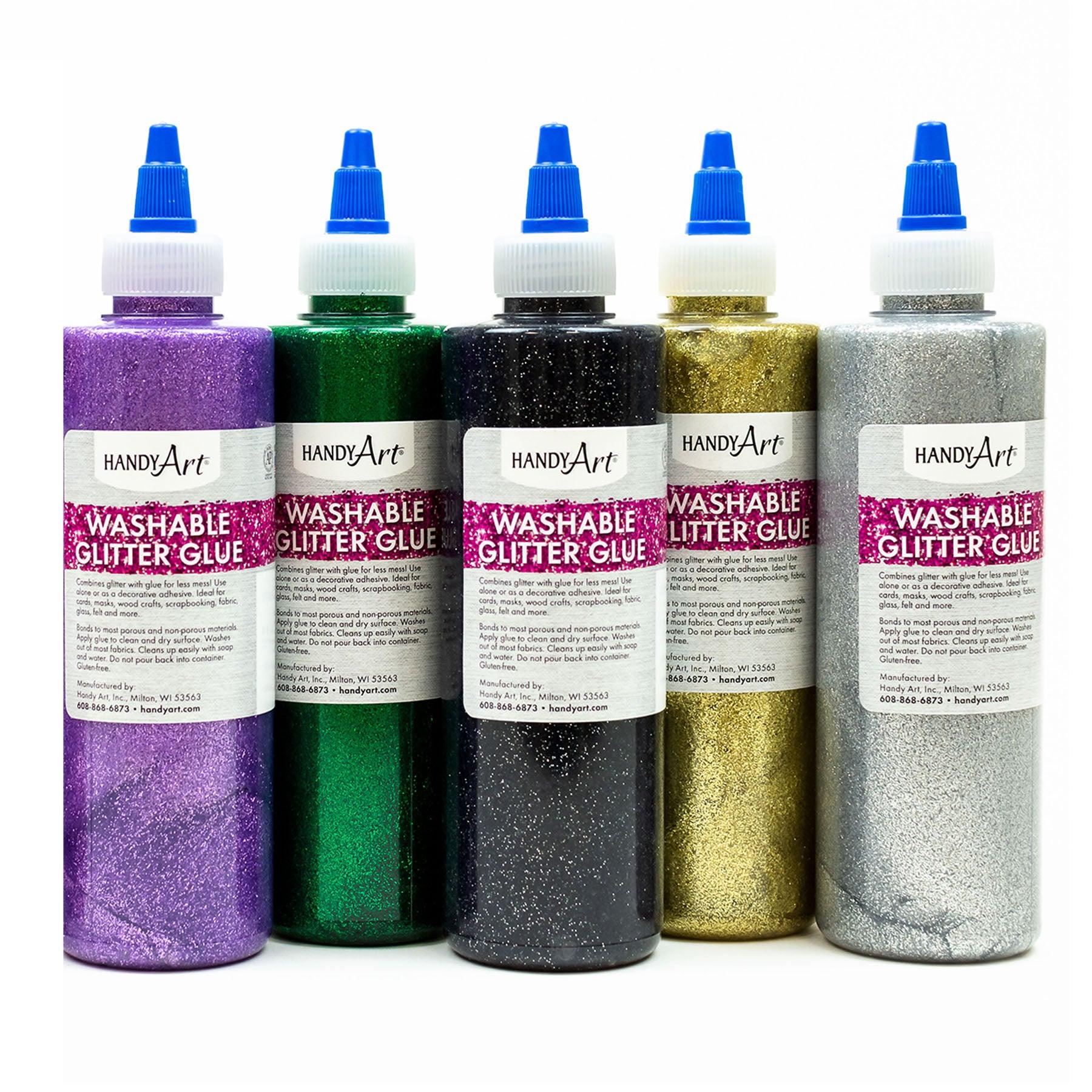 Glitter Glue, 8 oz, Set of 8 - Loomini