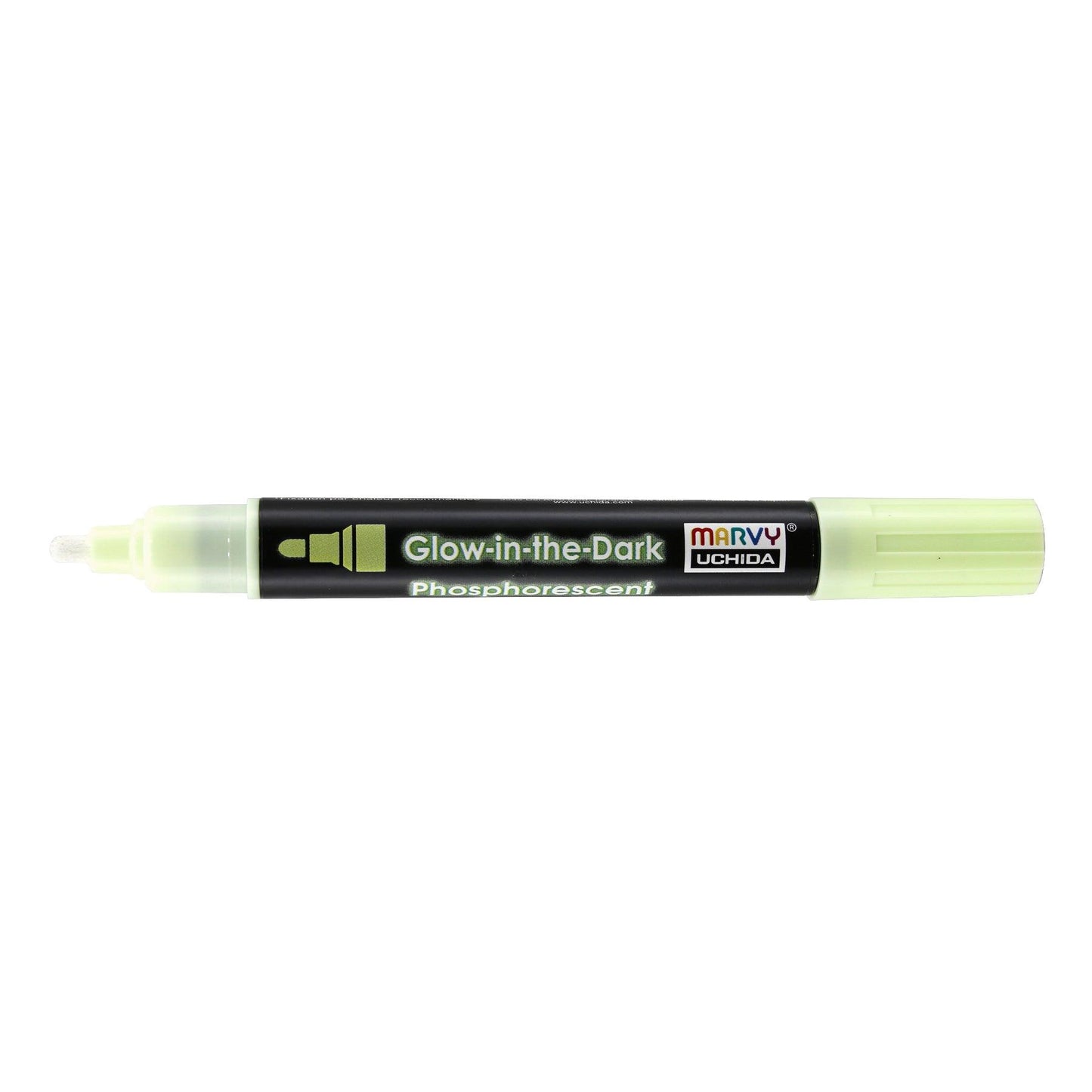 Glow In The Dark Green Fabric Marker, Pack of 6 - Loomini