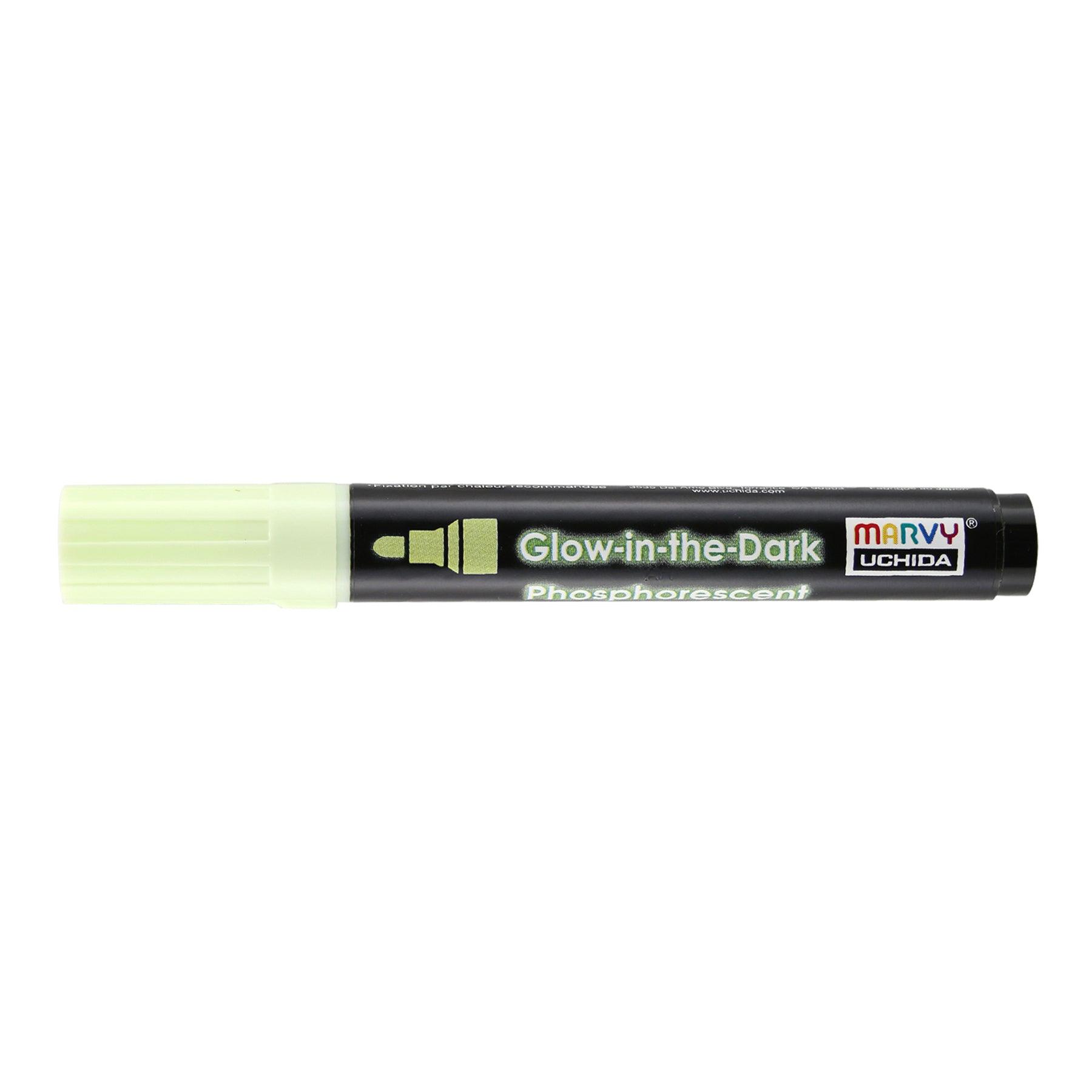 Glow In The Dark Green Fabric Marker, Pack of 6 - Loomini