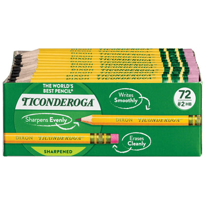 Golf Pencils with Eraser, Box of 72 - Loomini