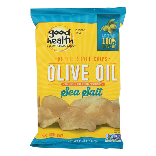 Good Health Kettle Chips - Sea Salt - Case Of 12 - 5 Oz. - Loomini