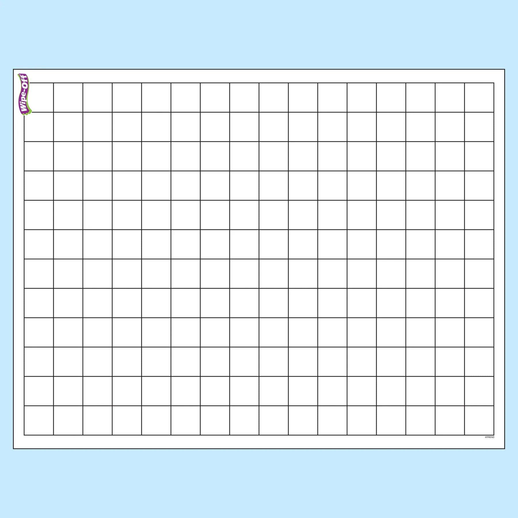 Graphing Grid (Small Squares) Wipe-Off® Chart, 17" x 22", Pack of 6 - Loomini