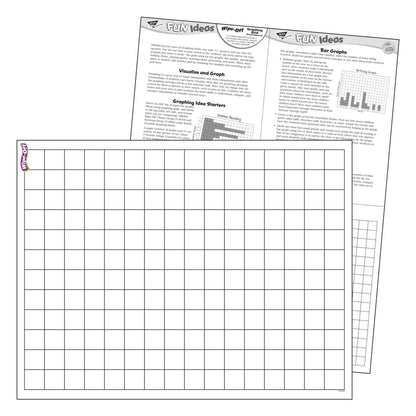 Graphing Grid (Small Squares) Wipe-Off® Chart, 17" x 22", Pack of 6 - Loomini