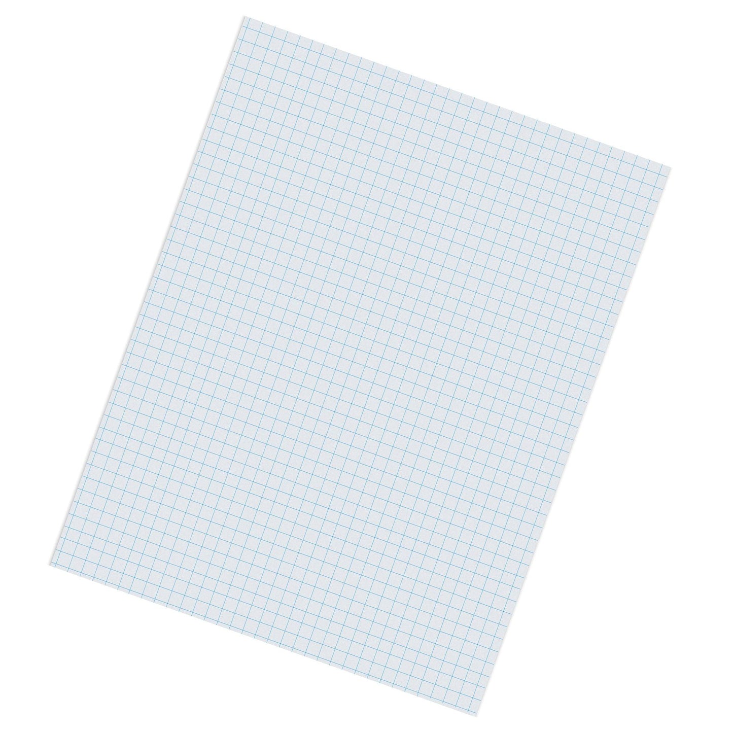 Graphing Paper, White, 1/4" Quadrille Ruled, 8-1/2" x 11", 500 Sheets - Loomini