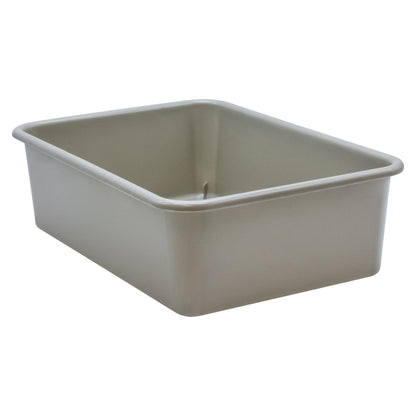 Gray Large Plastic Storage Bin, Pack of 3 - Loomini