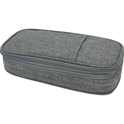 Gray Pencil Case, Pack of 3 - Loomini