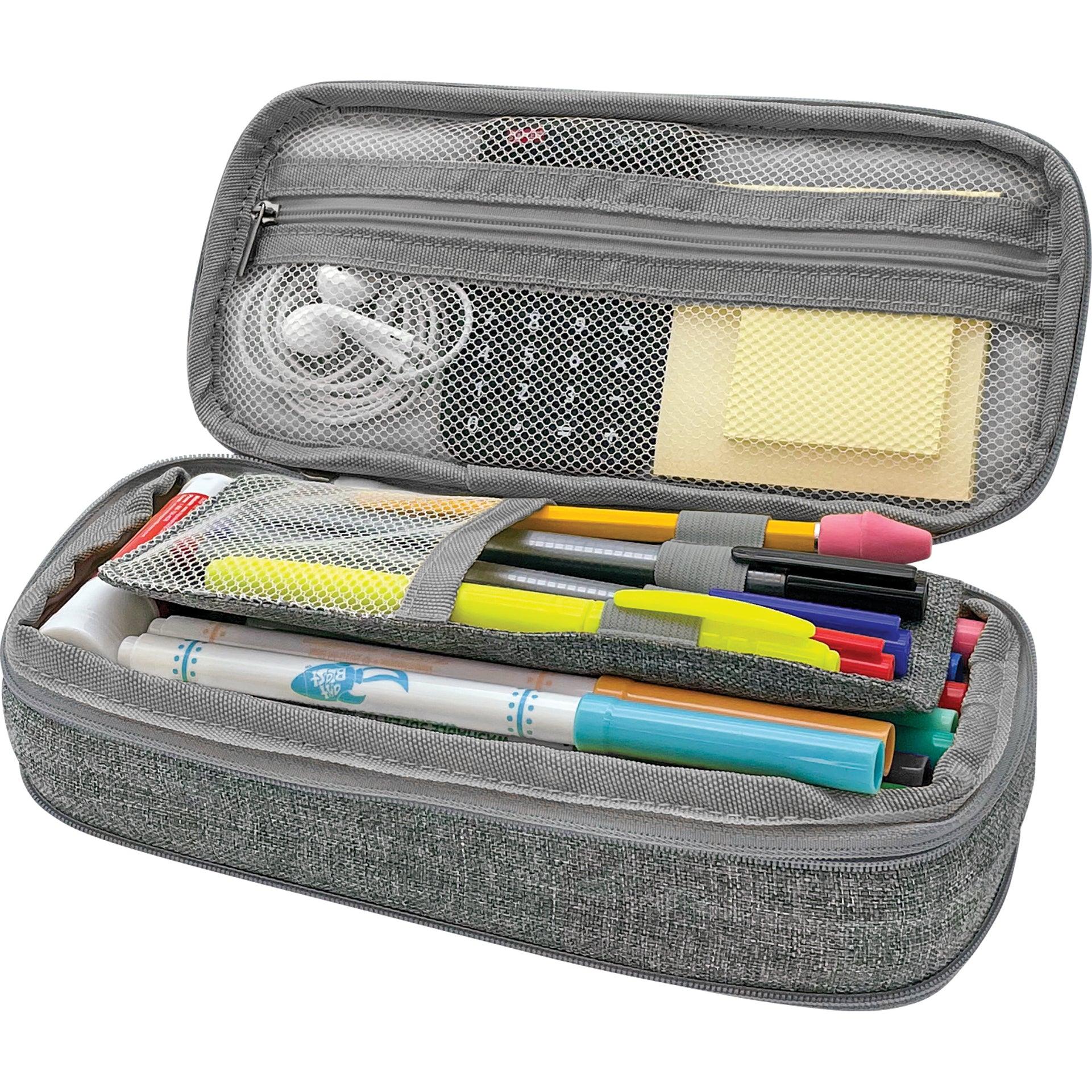 Gray Pencil Case, Pack of 3 - Loomini