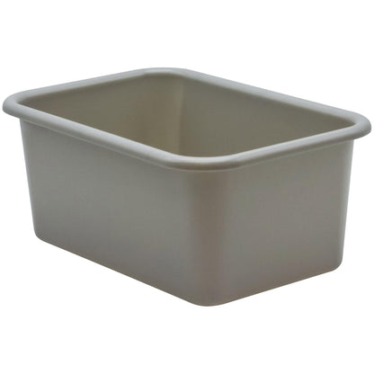 Gray Small Plastic Storage Bin, Pack of 6 - Loomini