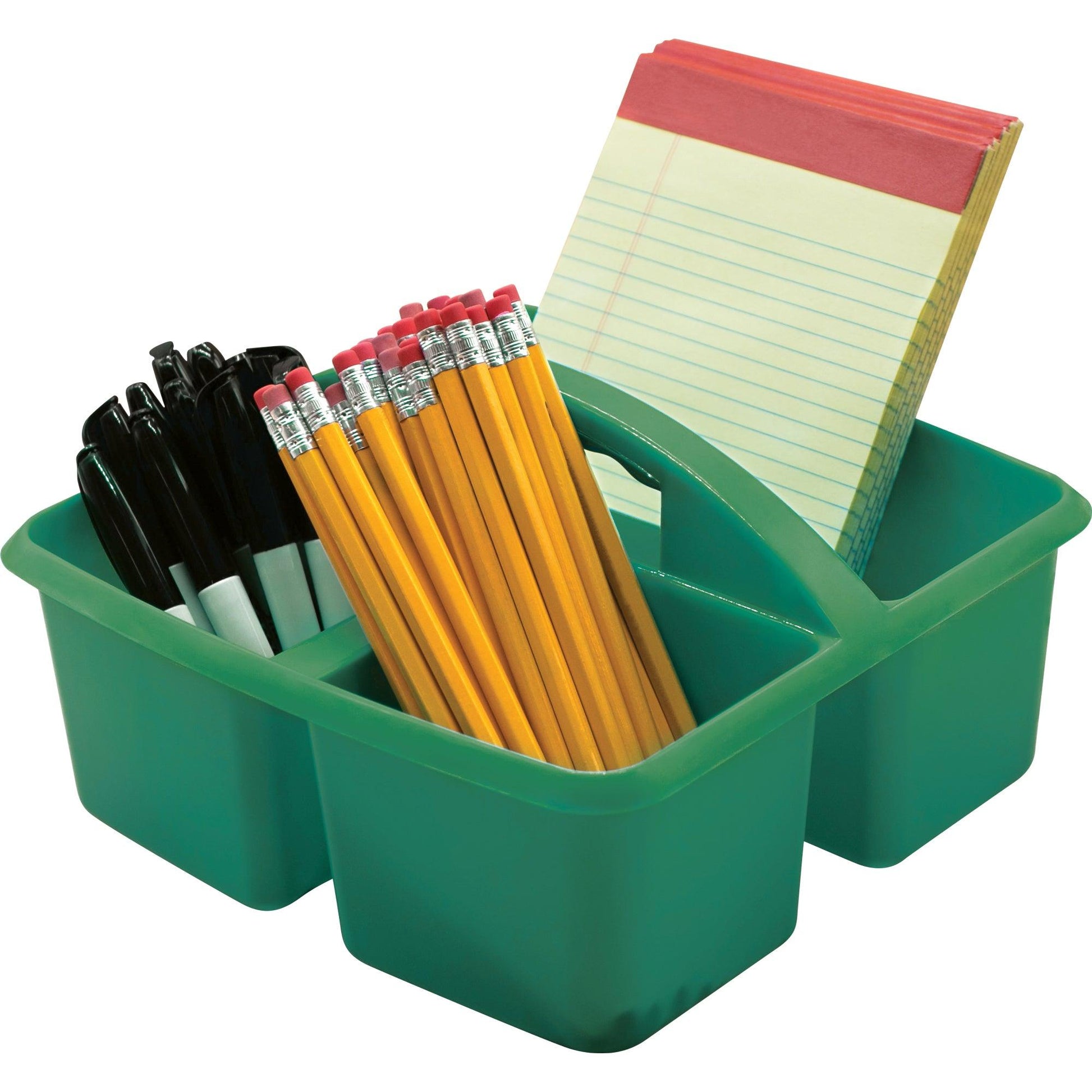 Green Plastic Storage Caddy, Pack of 6 - Loomini