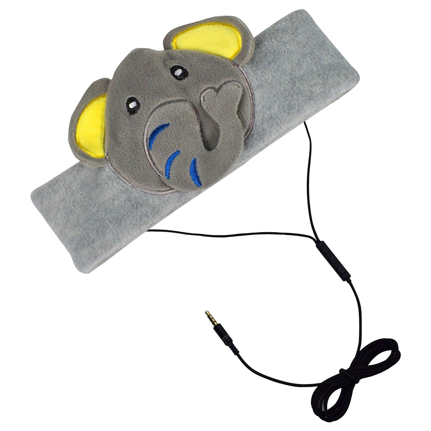 H1 Adjustable Fleece Headband Headphones, Elephant - Loomini