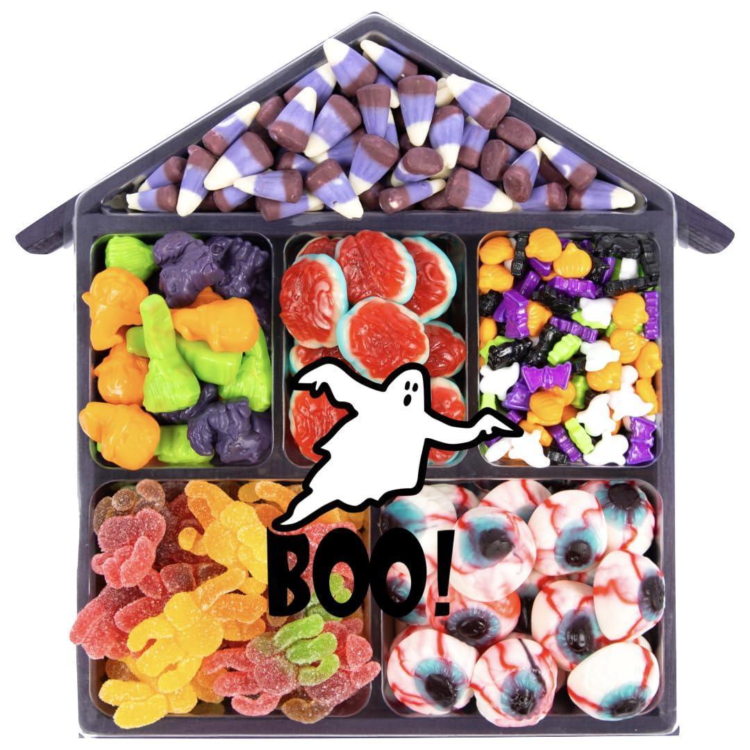 Halloween Candy Box Candy Gift Box For All Ages Haunted House Trick or Treat candy Halloween Trick or Treat Gift Basket - Loomini