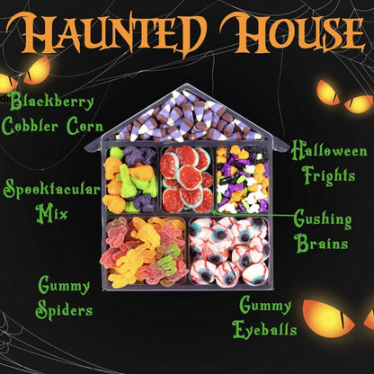 Halloween Candy Box Candy Gift Box For All Ages Haunted House Trick or Treat candy Halloween Trick or Treat Gift Basket - Loomini