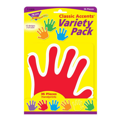 Handprints Classic Accents® Variety Pack, 36 Per Pack, 3 Packs - Loomini