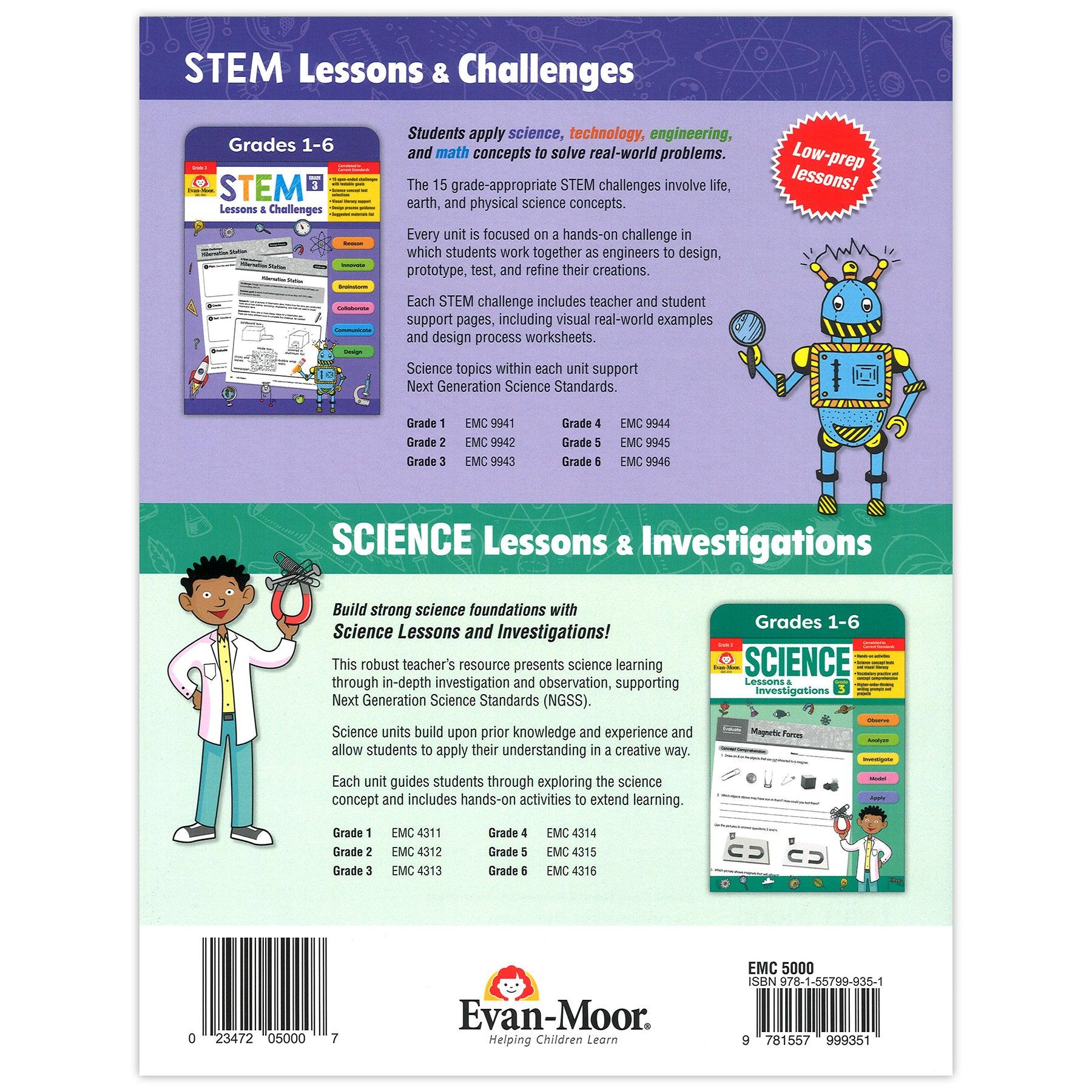 Hands-On Science 20 Themes Book, Grades 1-3 - Loomini