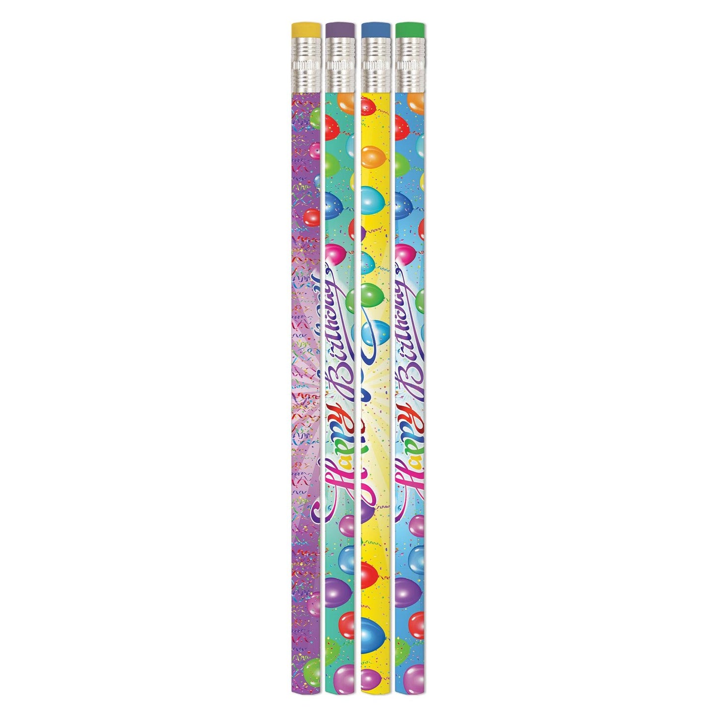 Happy Birthday Rainbow Pencil, Box of 144 - Loomini