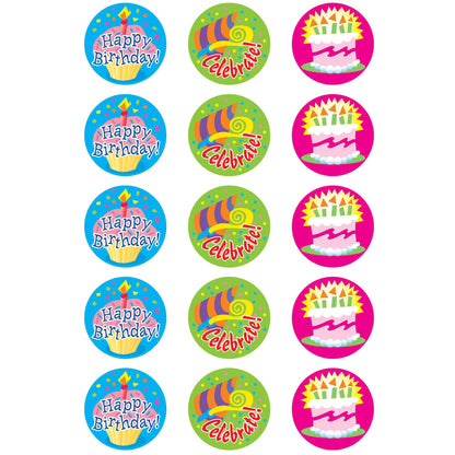 Happy Birthday/Vanilla Stinky Stickers®, 60 Per Pack, 6 Packs - Loomini