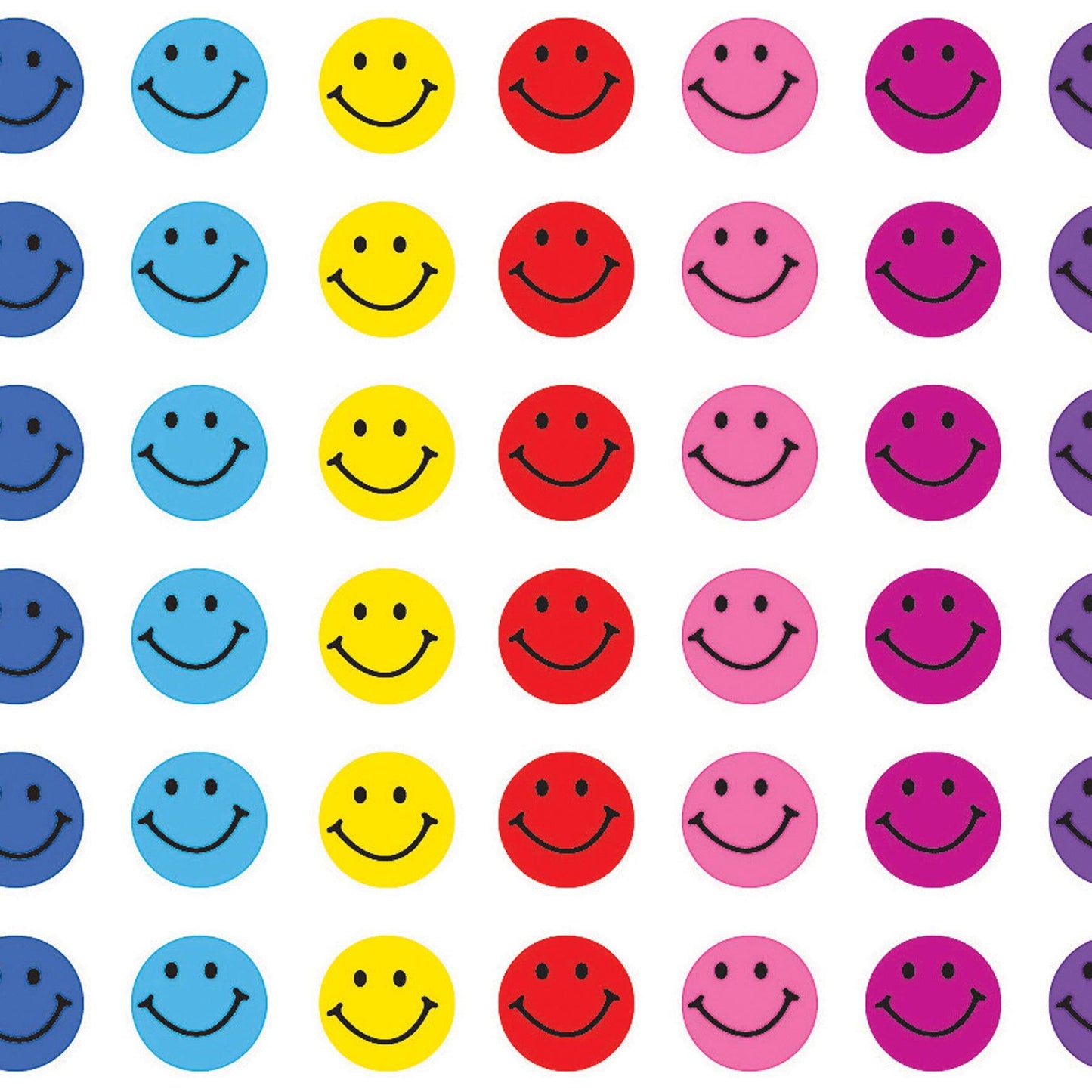 Happy Faces Mini Stickers, 528 Per Pack, 12 Packs - Loomini