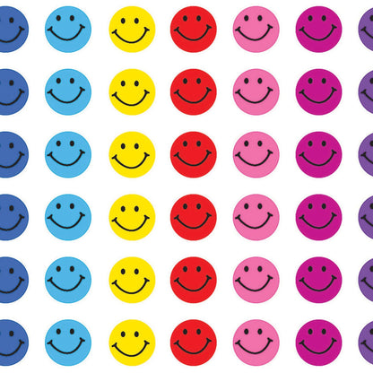 Happy Faces Mini Stickers, 528 Per Pack, 12 Packs - Loomini