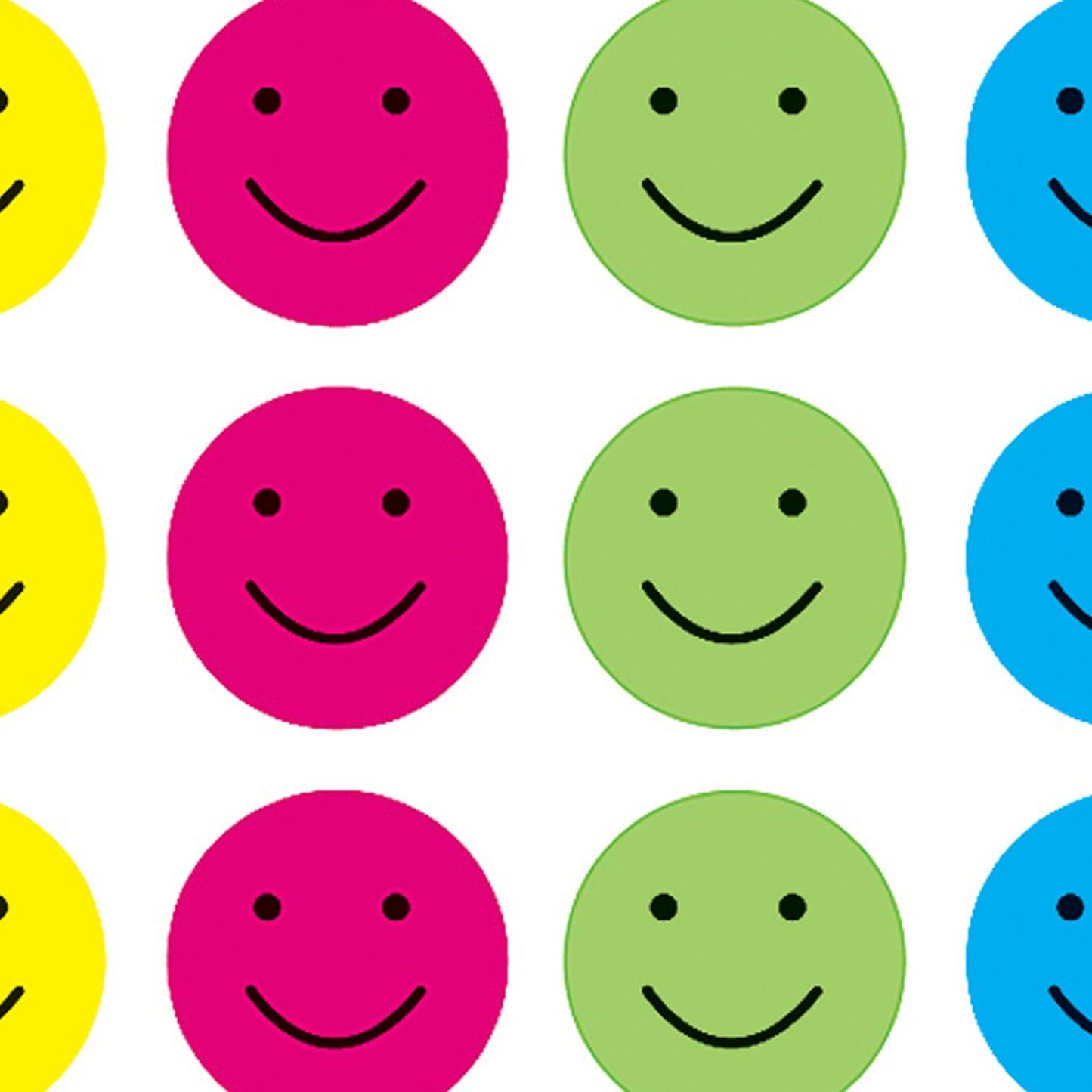 Happy Faces Stickers, 120 Per Pack, 12 Packs - Loomini