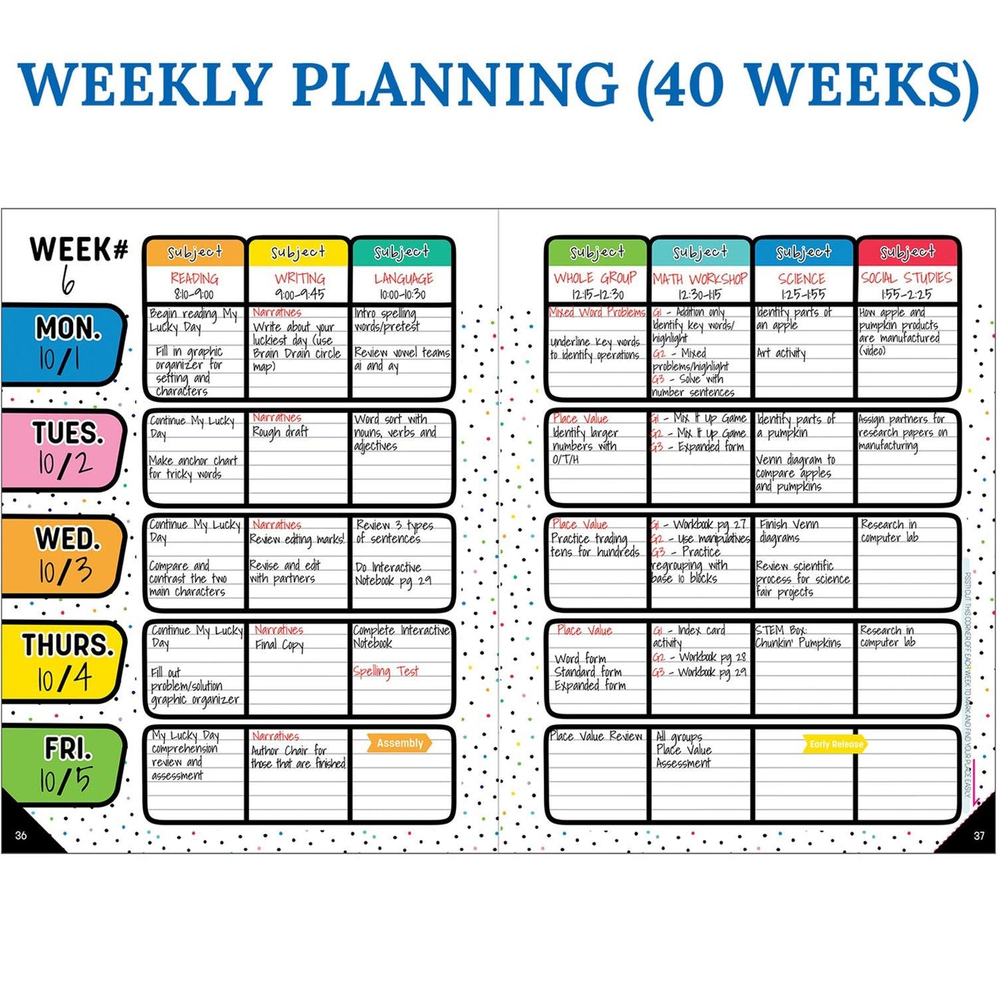 Happy Place Teacher Planner - Loomini