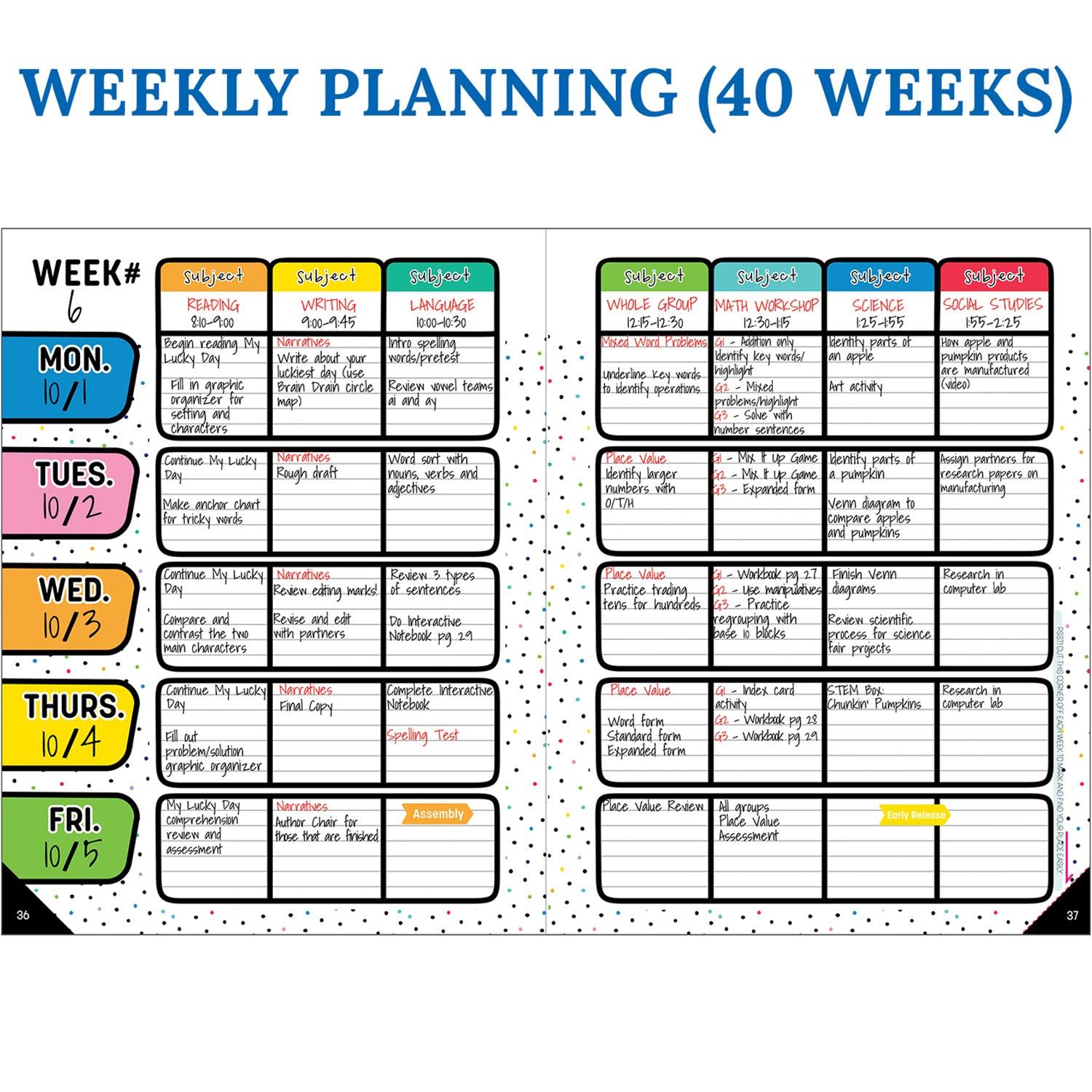 Happy Place Teacher Planner - Loomini