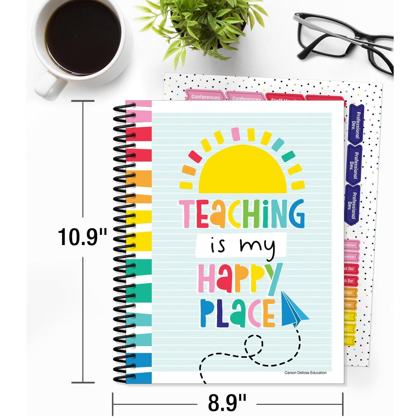 Happy Place Teacher Planner - Loomini