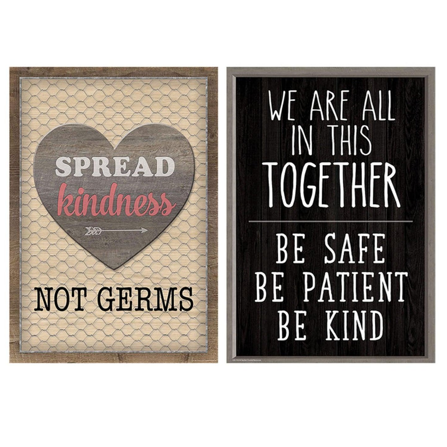 Health & Safety Poster Set, Set of 4 - Loomini