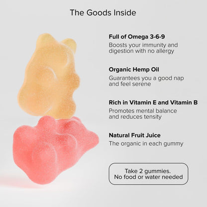 Hеmp Gummies High Potency Soоthes Discоmfоrt and Sоreness in The Body Organic Gummy Bears Pure Hеmp Oil Omega 3 6 9 Vitamin E Infused Assorted Fruit Flavors Grown & Made in USA - Loomini