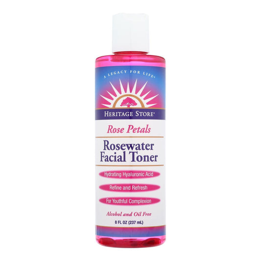 Heritage Store - Rosewater Facial Toner - 1 Each - 8 Oz - Loomini