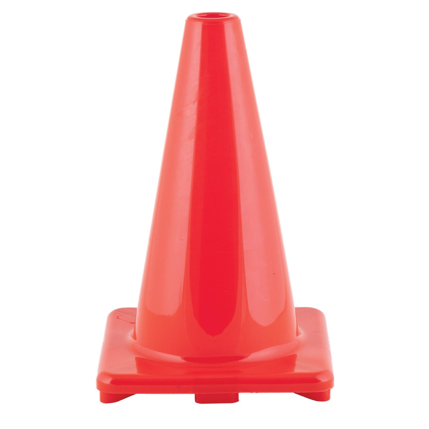 Hi-Visibility Flexible Vinyl Cone, 12", Orange, Pack of 3 - Loomini