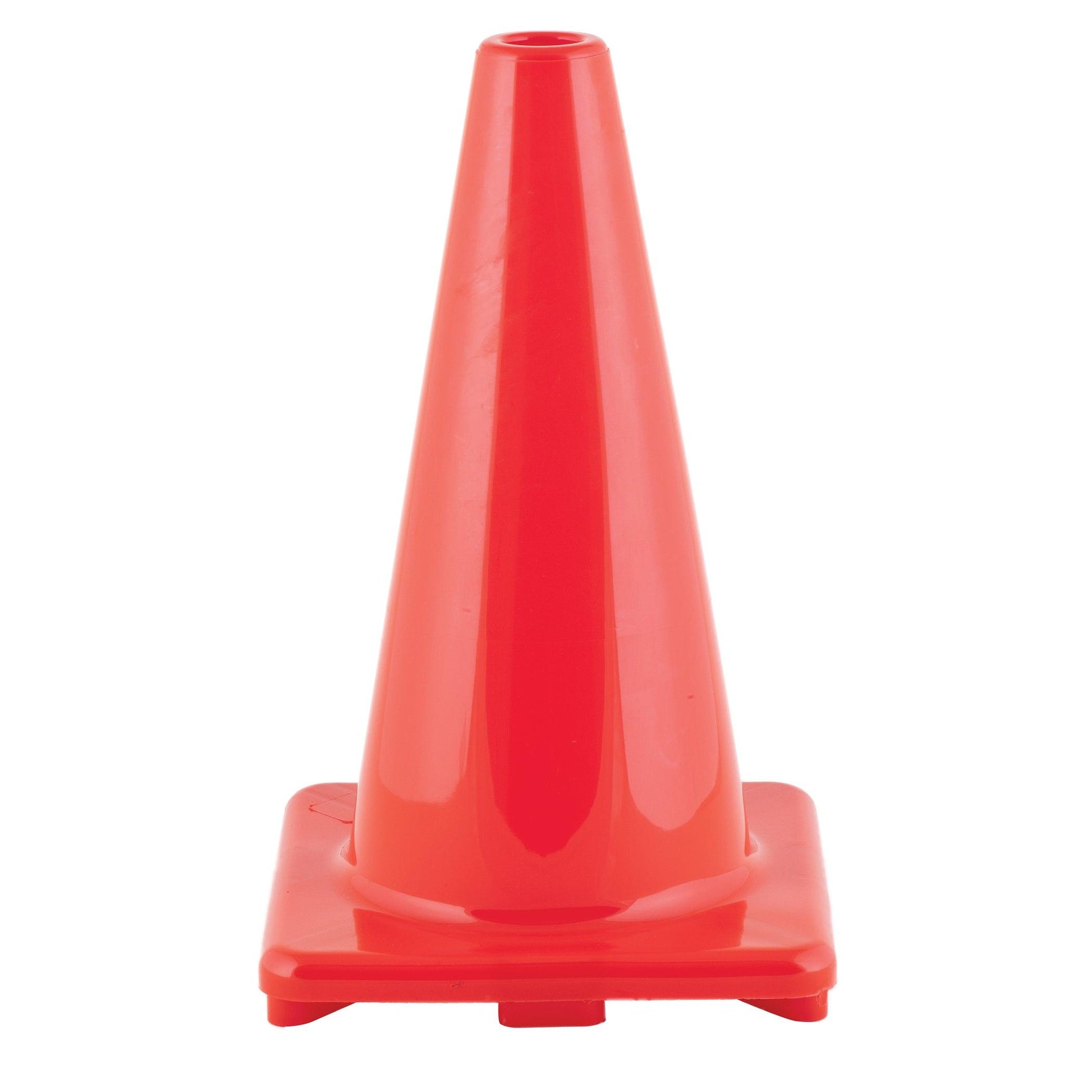 Hi-Visibility Flexible Vinyl Cone, 18" Orange, Pack of 2 - Loomini