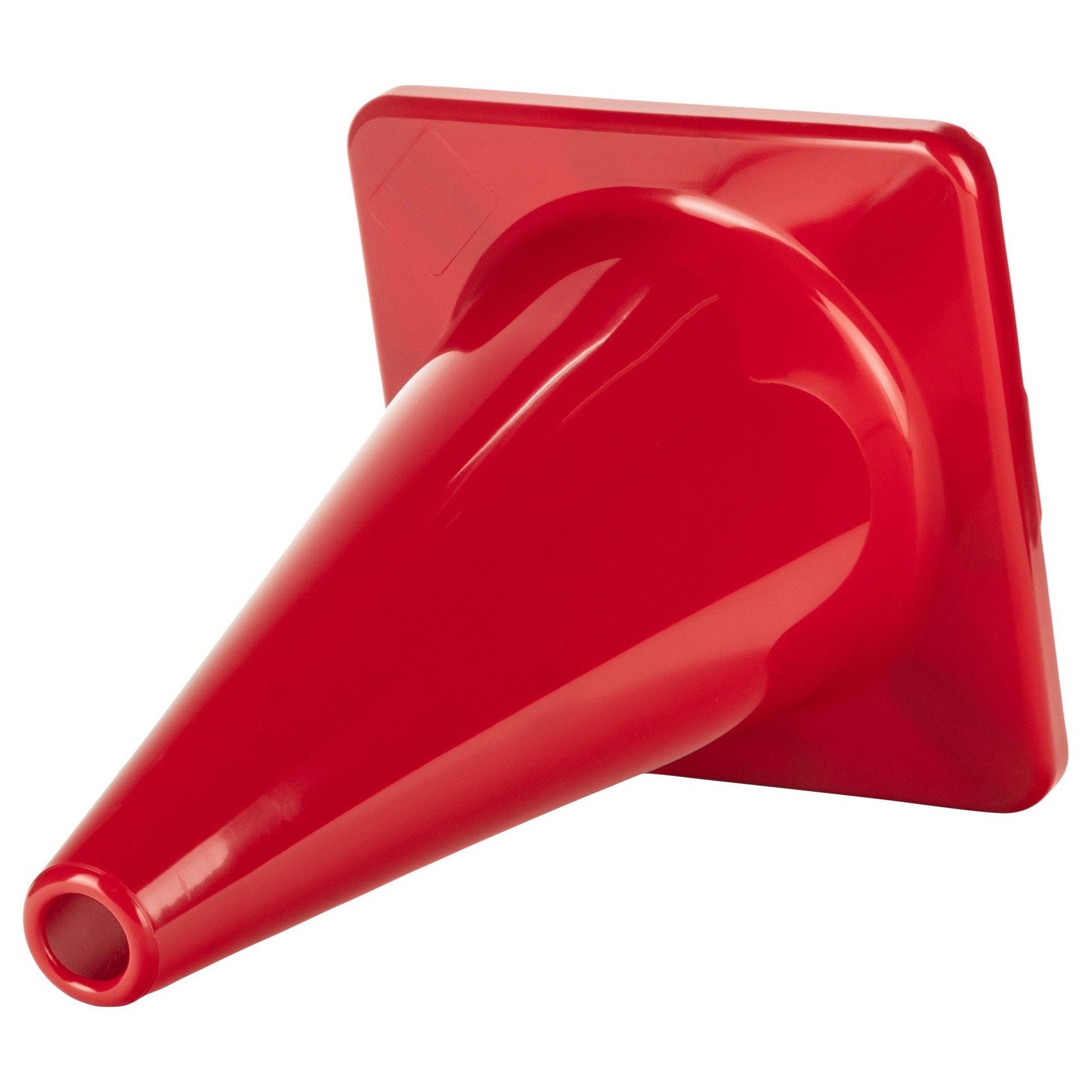 Hi-Visibility Flexible Vinyl Cone, weighted, 12", Red - Loomini