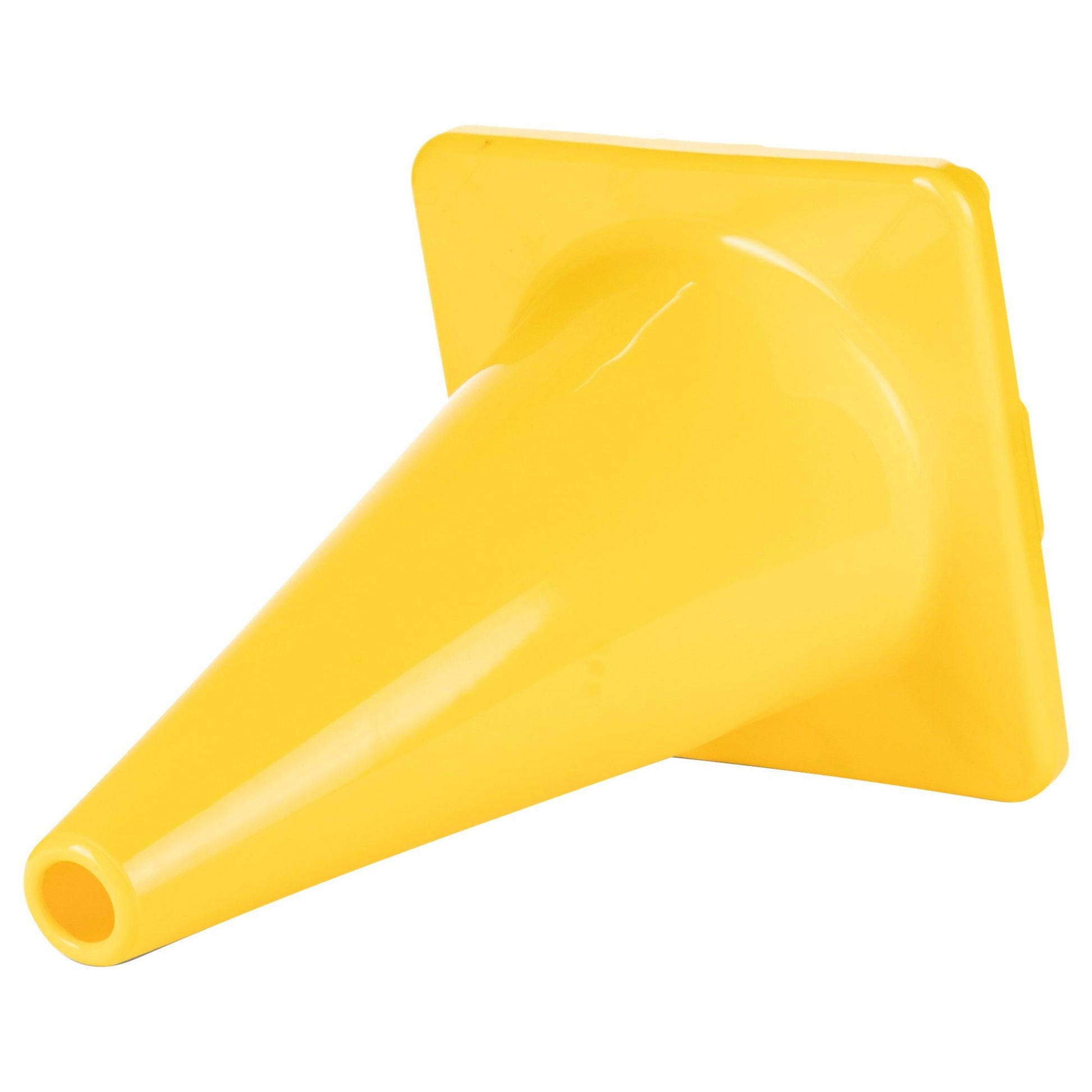 Hi-Visibility Flexible Vinyl Cone, weighted, 12", Yellow - Loomini