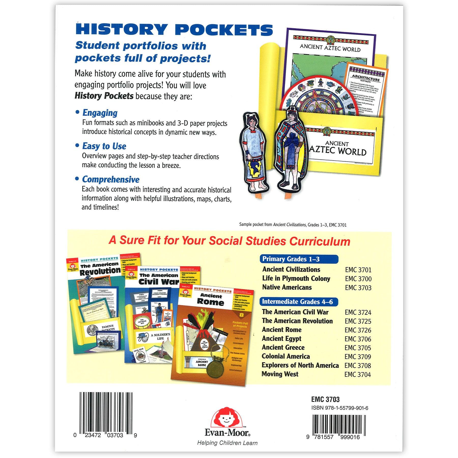 History Pockets, Native Americans, Teacher Reproducibles, Grades 1-3 - Loomini