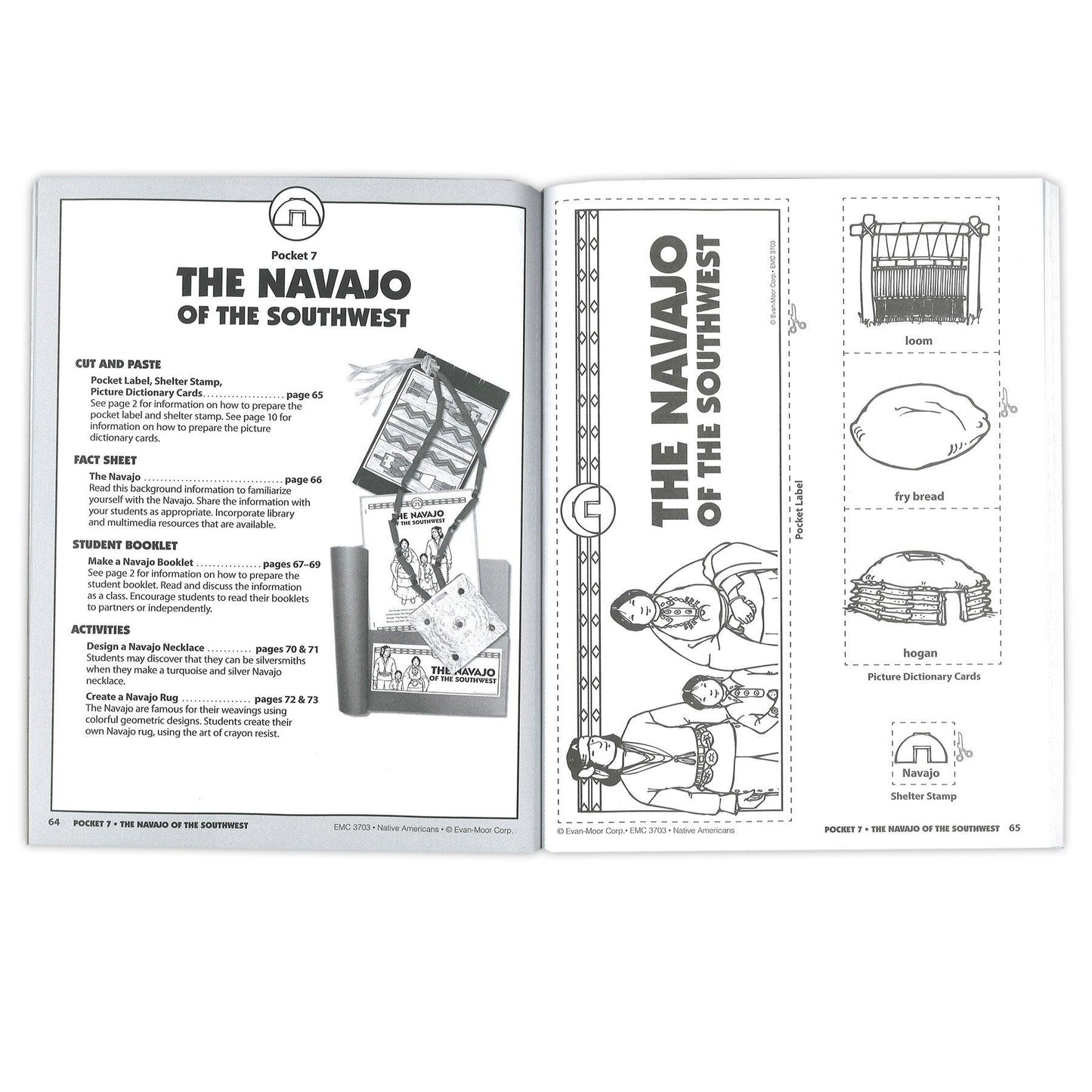 History Pockets, Native Americans, Teacher Reproducibles, Grades 1-3 - Loomini