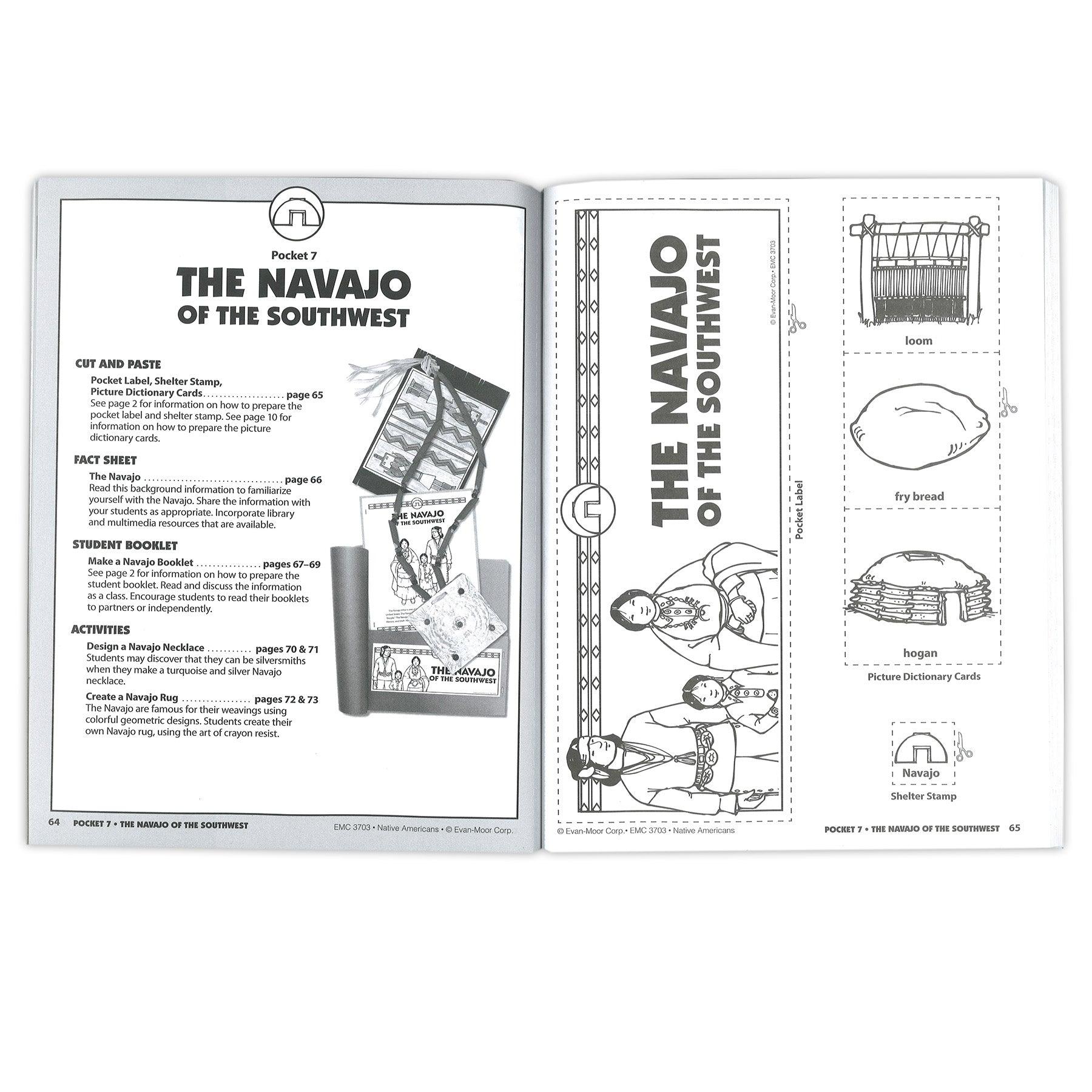 History Pockets, Native Americans, Teacher Reproducibles, Grades 1-3 - Loomini