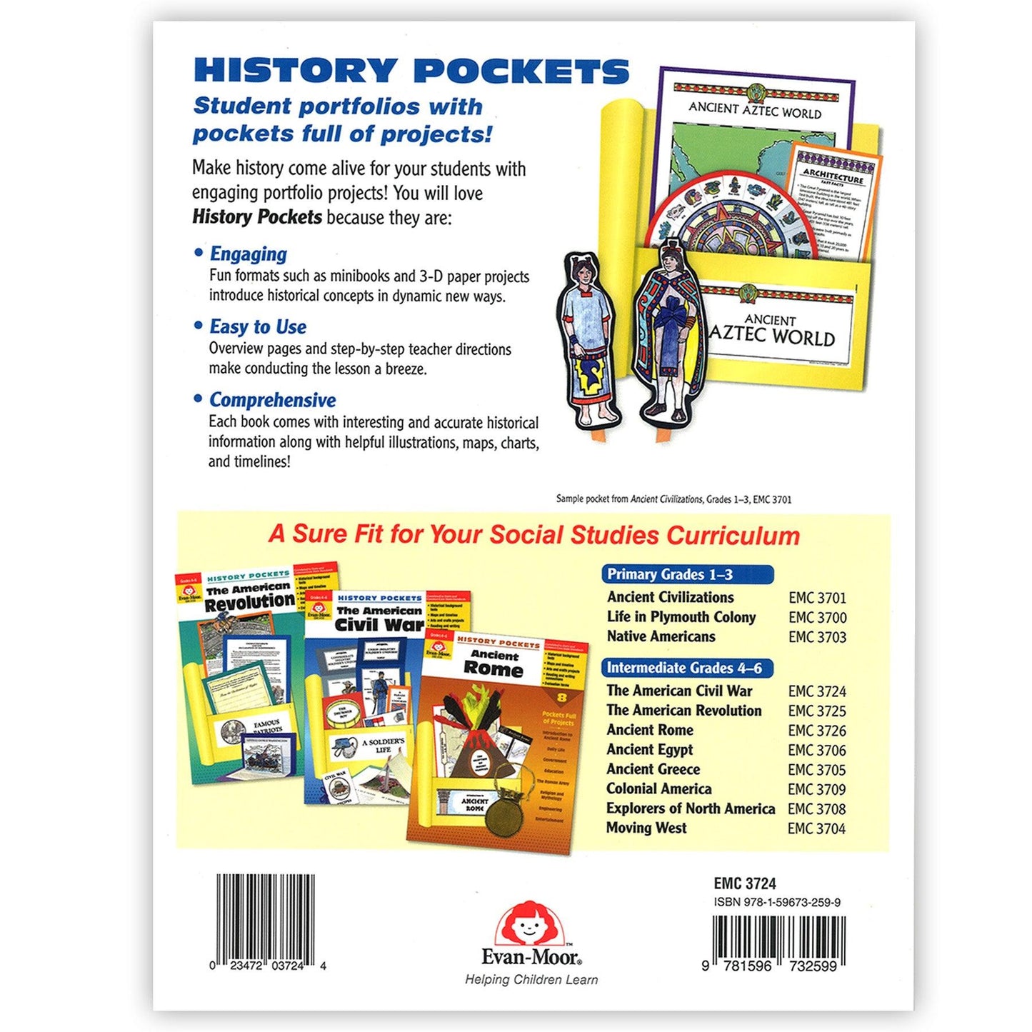 History Pockets: The American Civil War Book, Teacher Resource, Grades 4-6 - Loomini