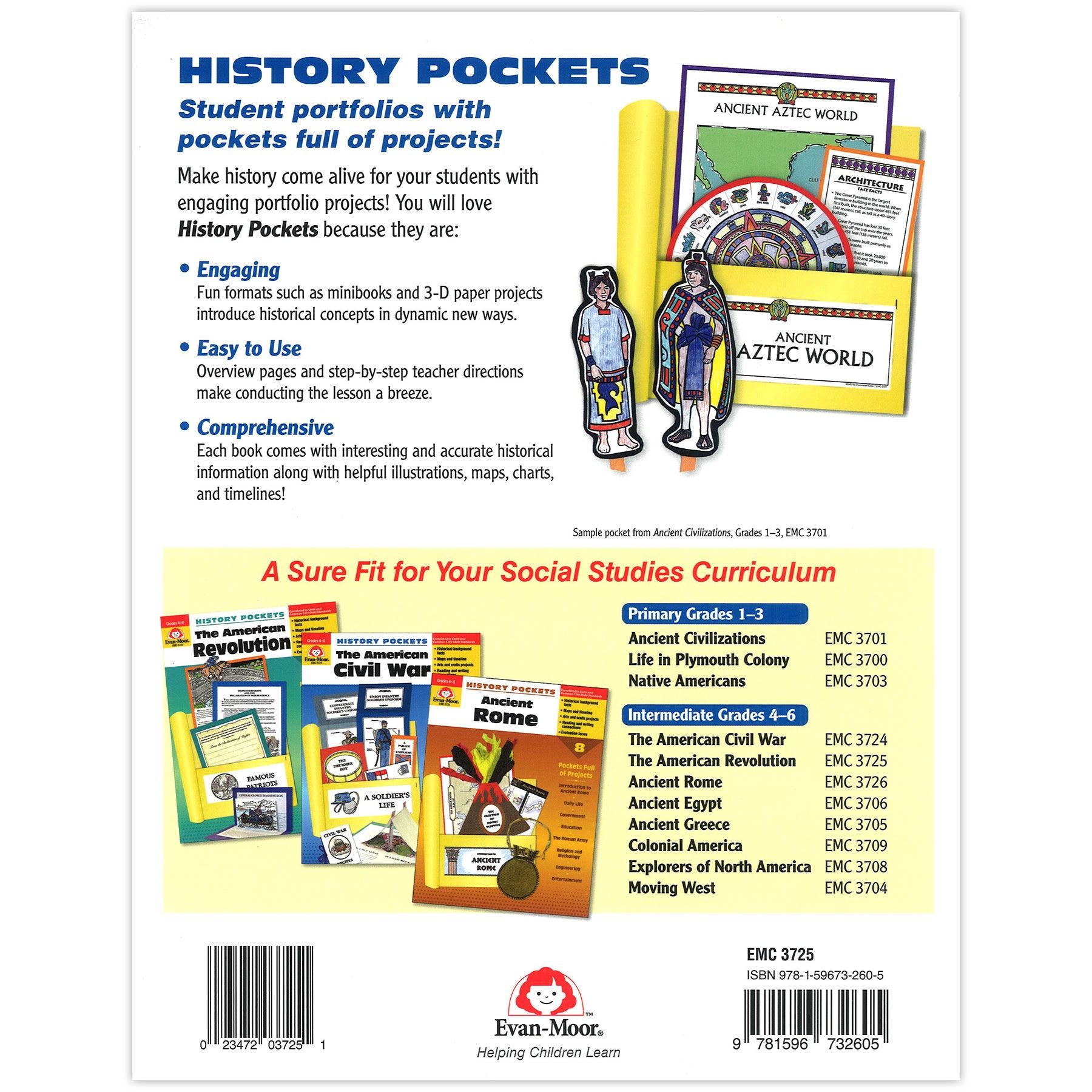 History Pockets: The American Revolution Book, Grades 4-6+ - Loomini