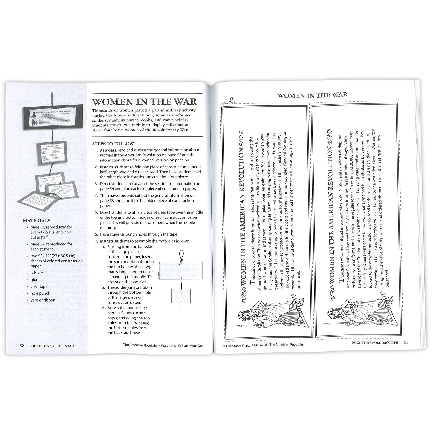 History Pockets: The American Revolution Book, Grades 4-6+ - Loomini