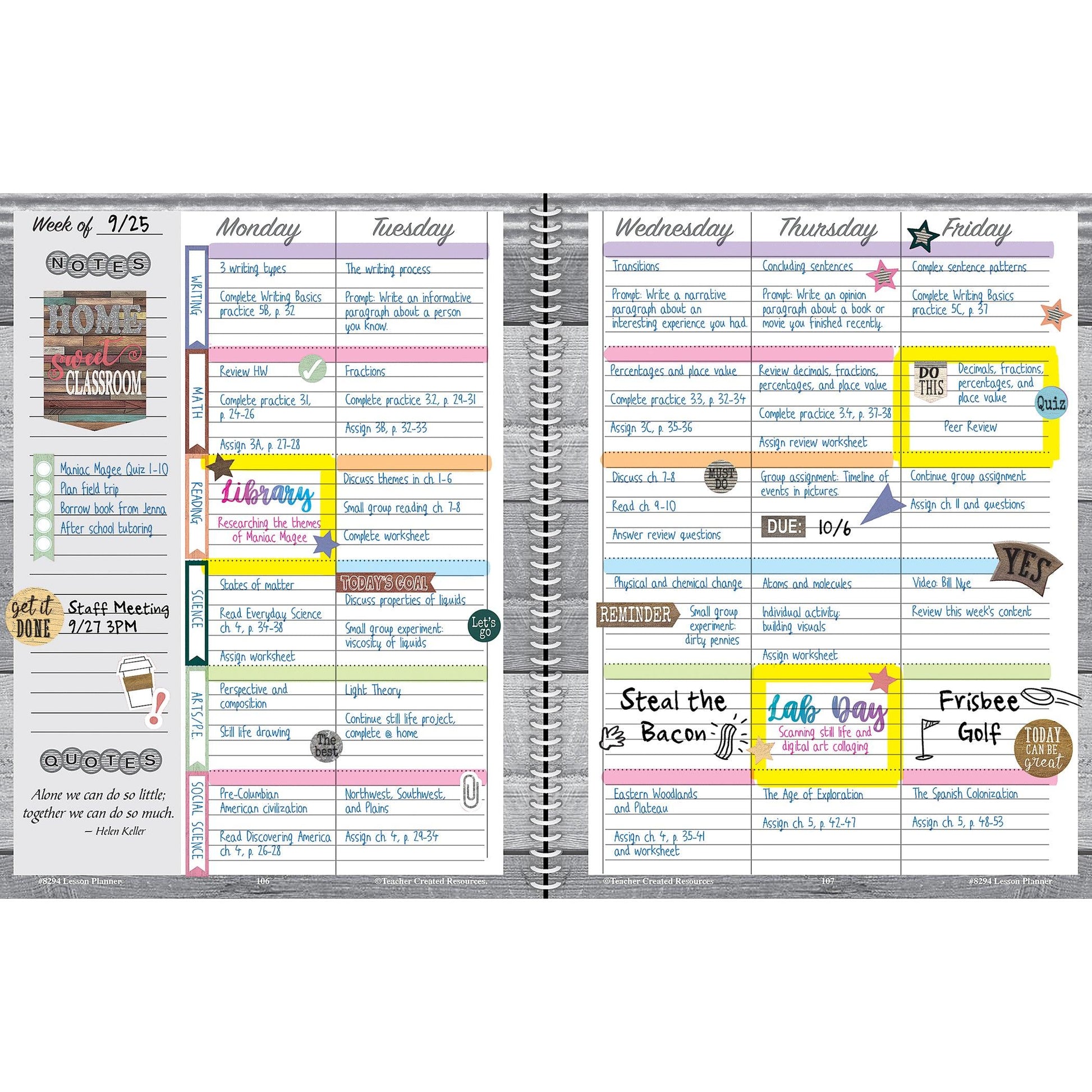 Home Sweet Classroom Lesson Planner - Loomini