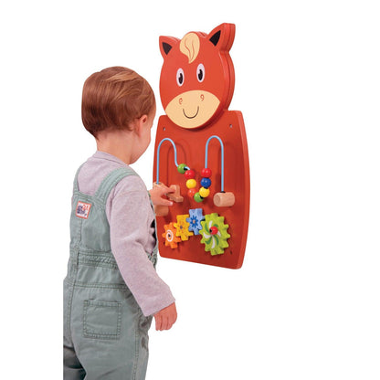 Horse Activity Wall Panel - Toddler Activity Center - Loomini