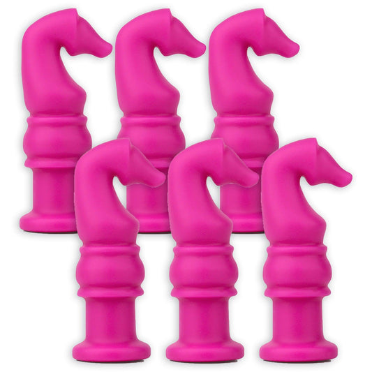 Horse Silicone Chewable Pencil Topper, Pack of 6 - Loomini