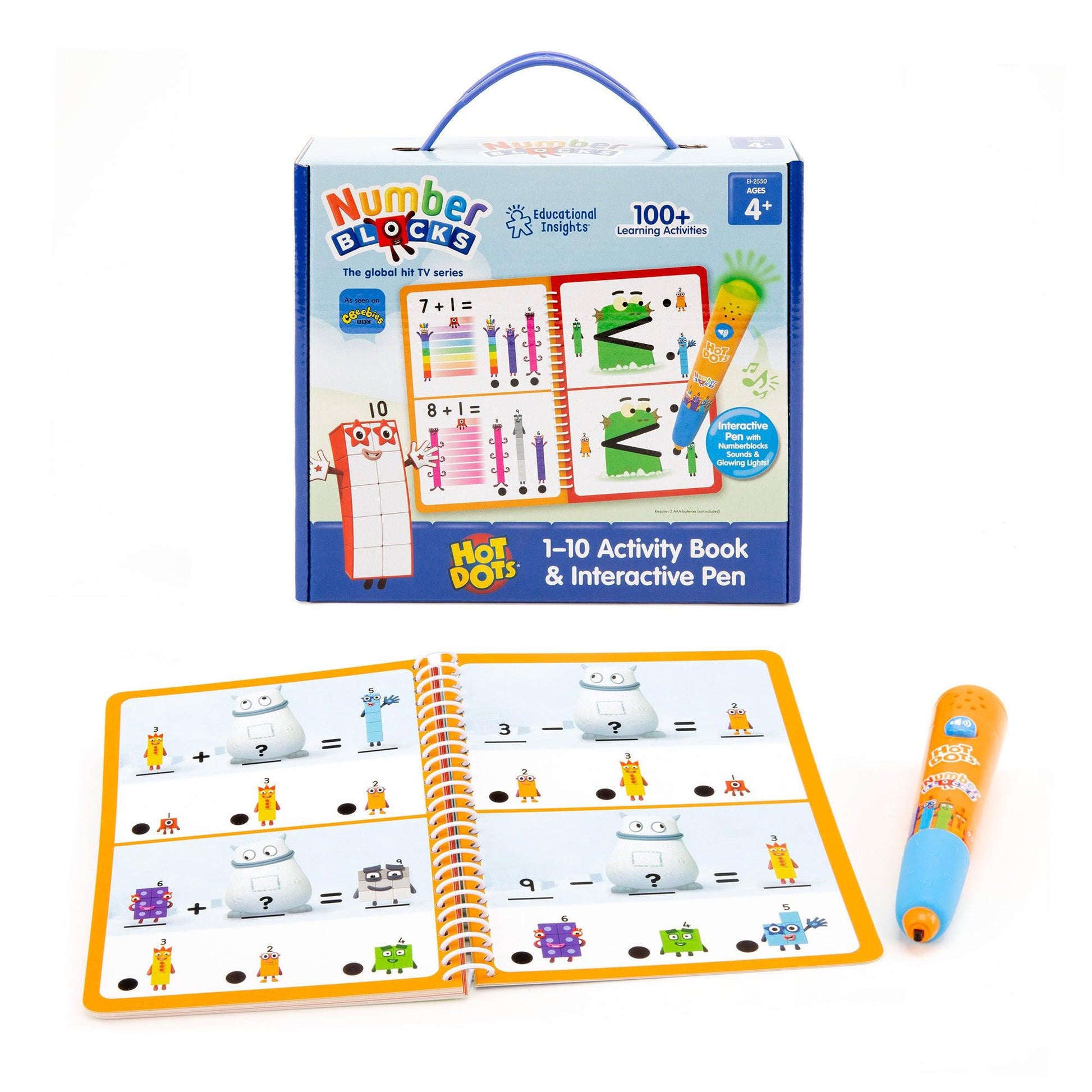 Hot Dots® 1-10 Numberblocks Activity Book & Interactive Pen - Loomini