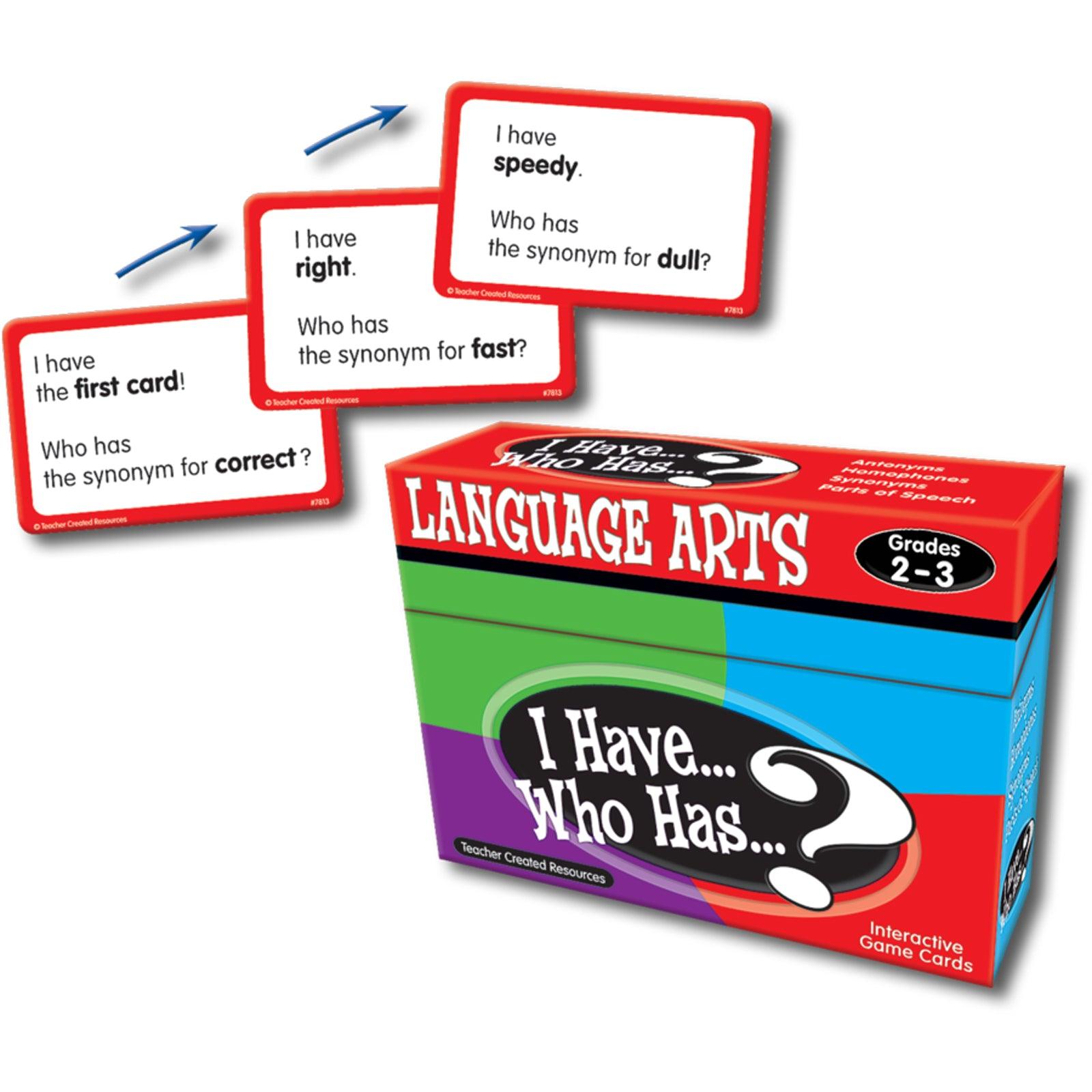 I Have, Who Has Language Arts Game, Grade 2-3 - Loomini