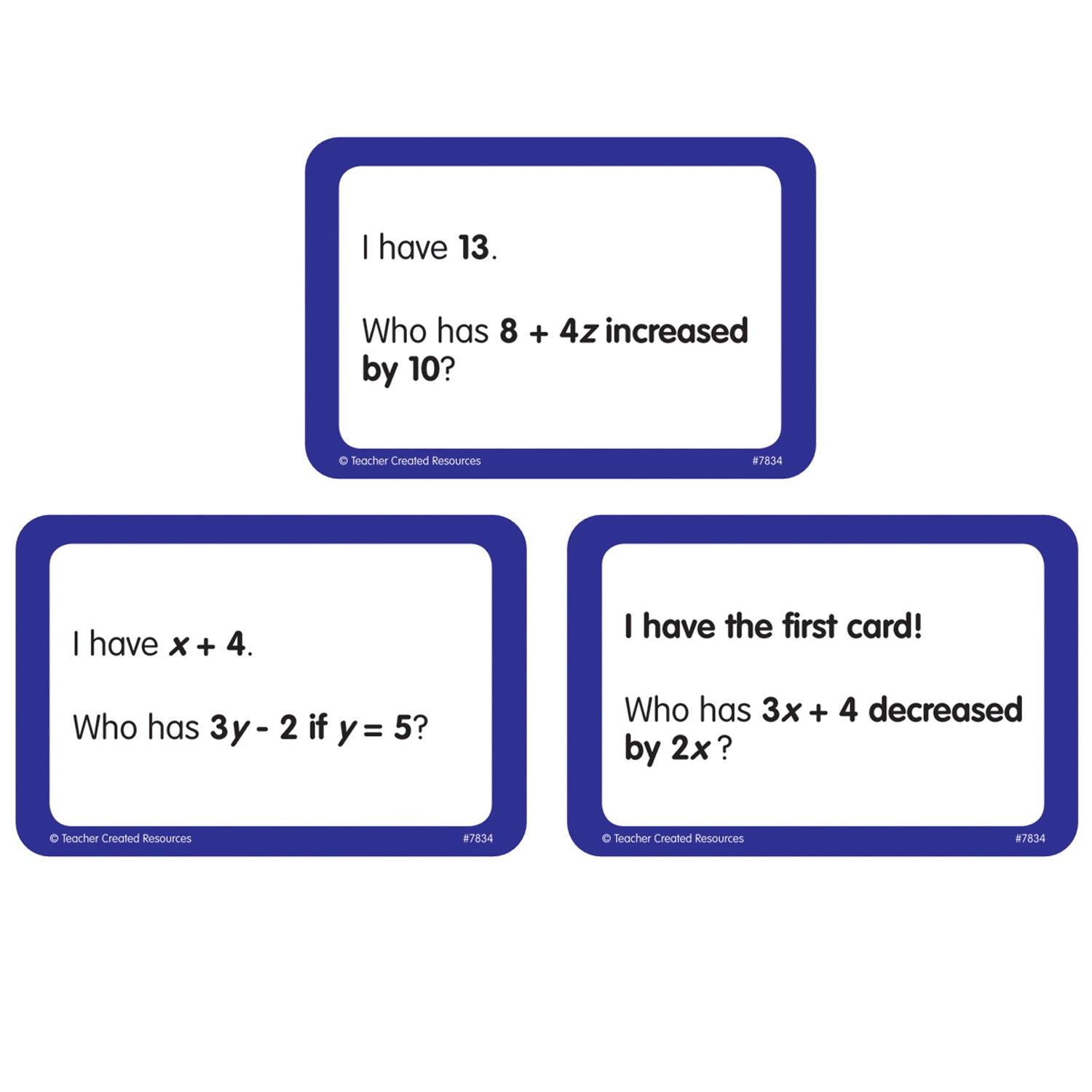 I Have, Who Has Math Game, Grade 5-6 - Loomini