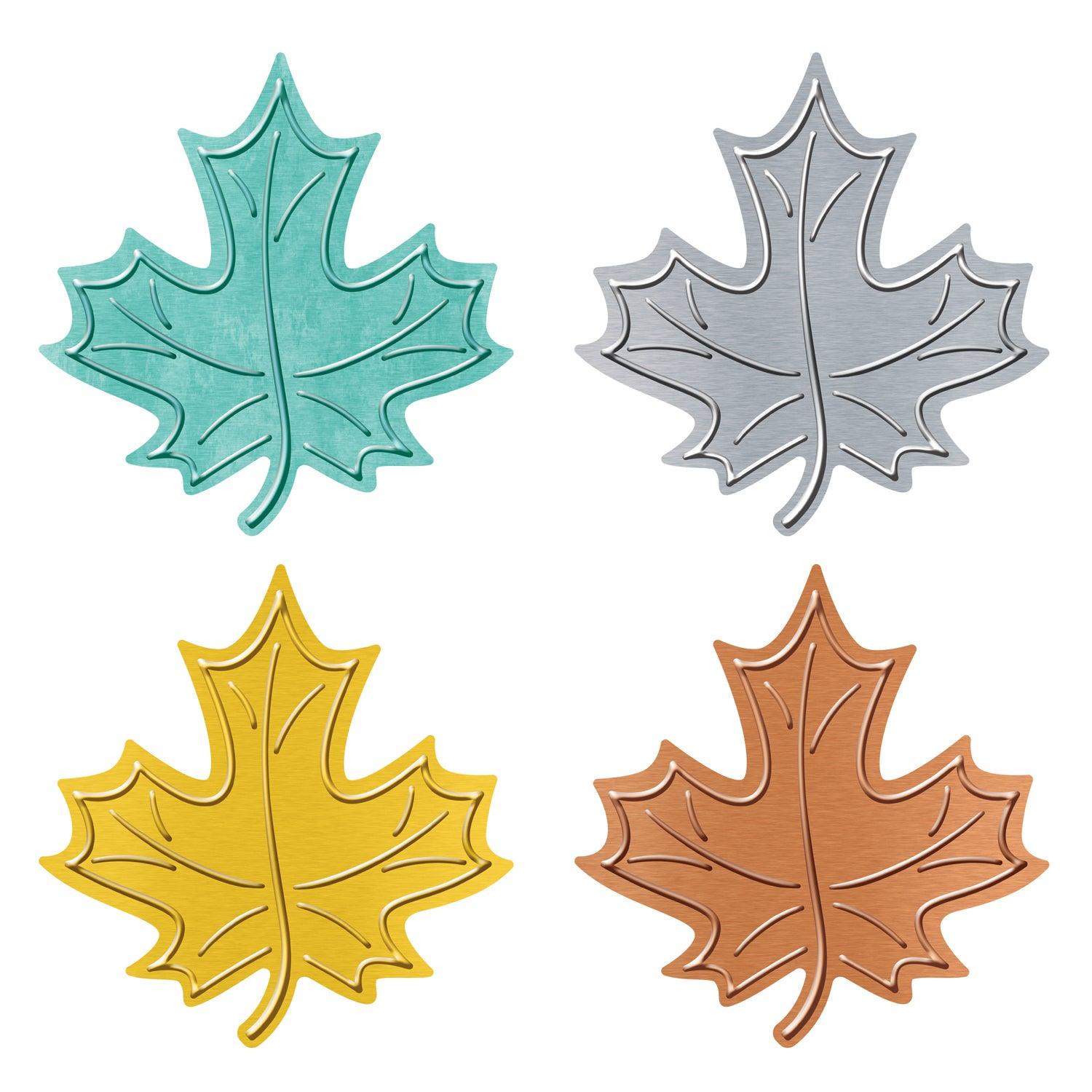 I ♥ Metal™ Leaves Classic Accents® Variety Pack, 36 Per Pack, 3 Packs - Loomini