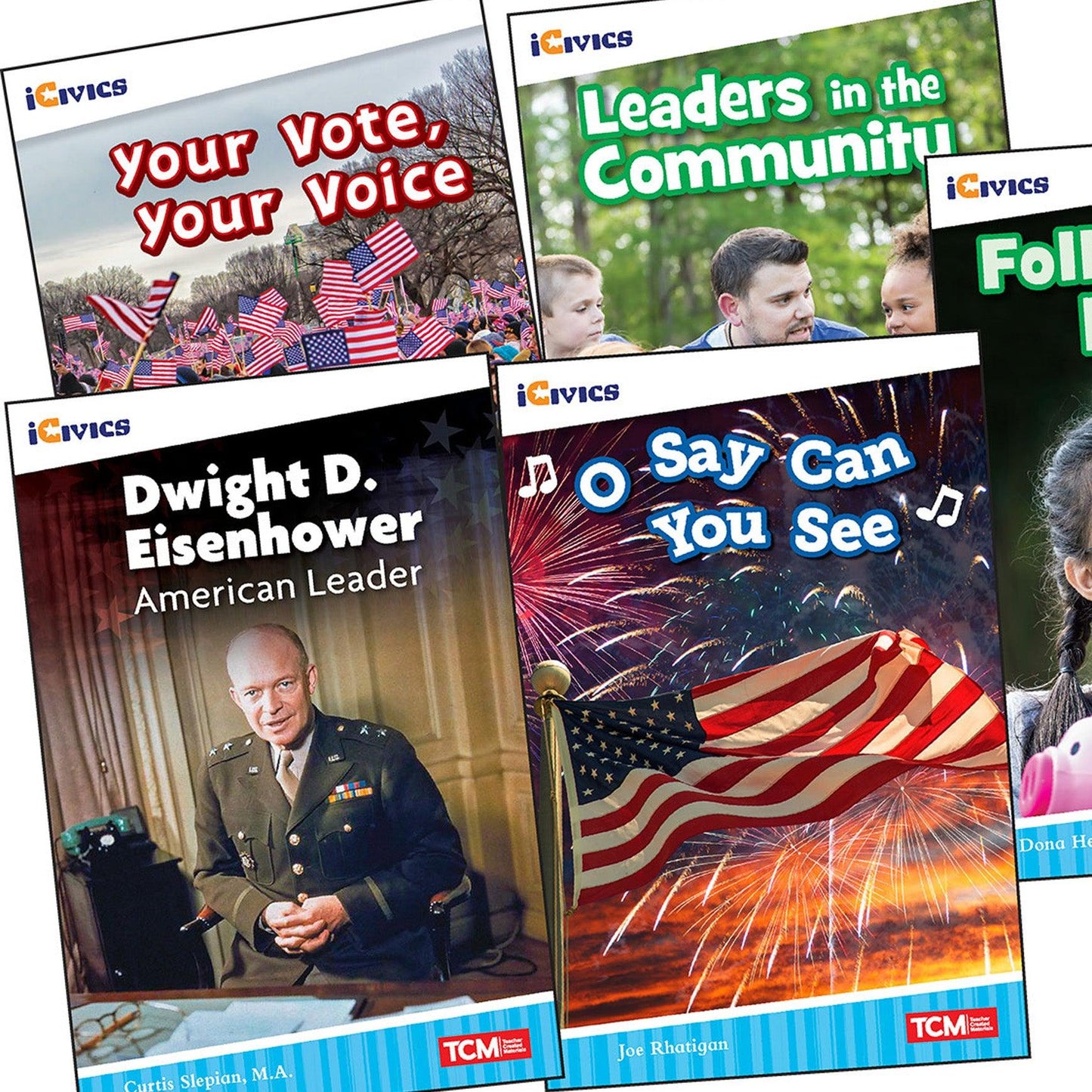 iCivics Grade 2: Leadership & Responsibility 5-Book Set + Game Cards - Loomini