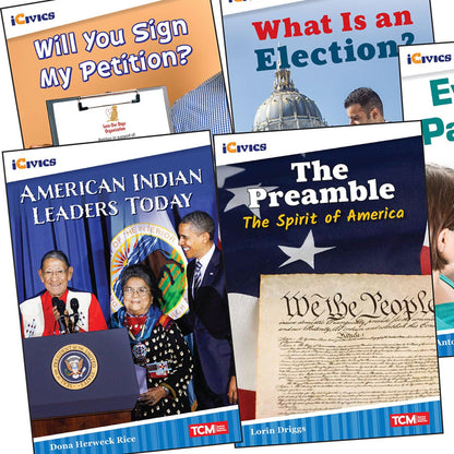 iCivics Grade 3: Leadership & Responsibility 5-Book Set + Game Cards - Loomini